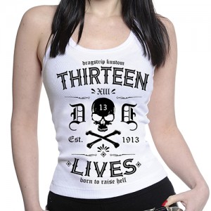 Dragstrip Kustom. Women`s Strappy Top Thirteen Lives 